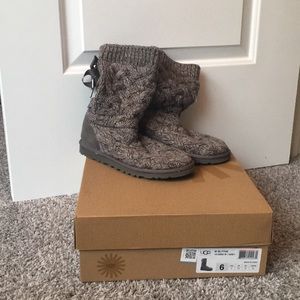 Authentic Ugg Blyth Cable Sweater Boots